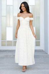 Soft Serve Off Shoulder Maxi Dress