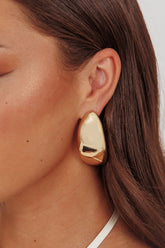 Clarita Pebble Earrings Gold