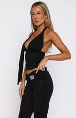 If You Need My Love Top Black