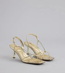 Delicately Dangerous Strappy Slingback Heels