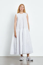 Anna Karin | Dress Check Seersucker White