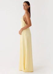 Fine Line Maxi Dress - Yellow