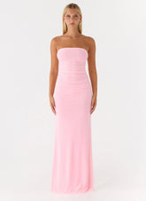 Iroha Strapless Maxi Dress - Pink