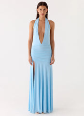 Sorrento Sunsets Maxi Dress - Ice Blue