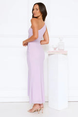 Style Capital One Shoulder Mesh Maxi Dress