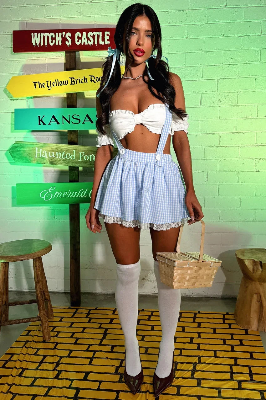 Kansas 2 Piece Set - White/Blue
