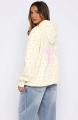 Offstage Printed Oversized Hoodie Lemon Ditsy
