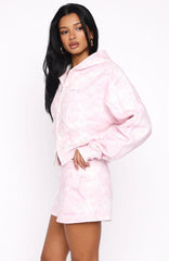 Hiding Away Lounge Shorts Pink Camo