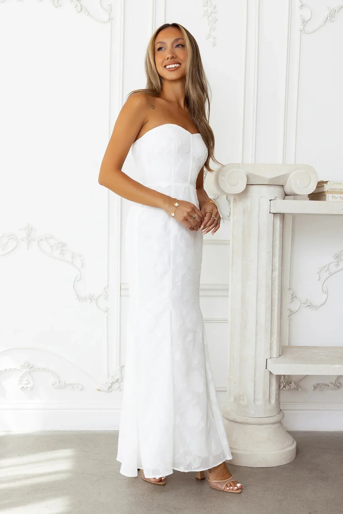 Sea Kissed Strapless Maxi Dress