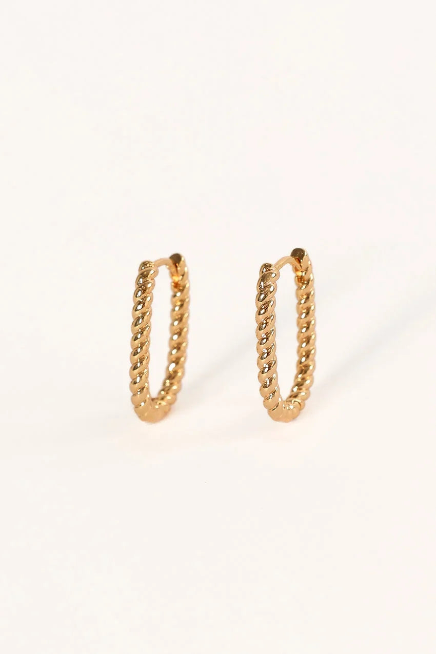 Fabian Hoop Earrings - Gold